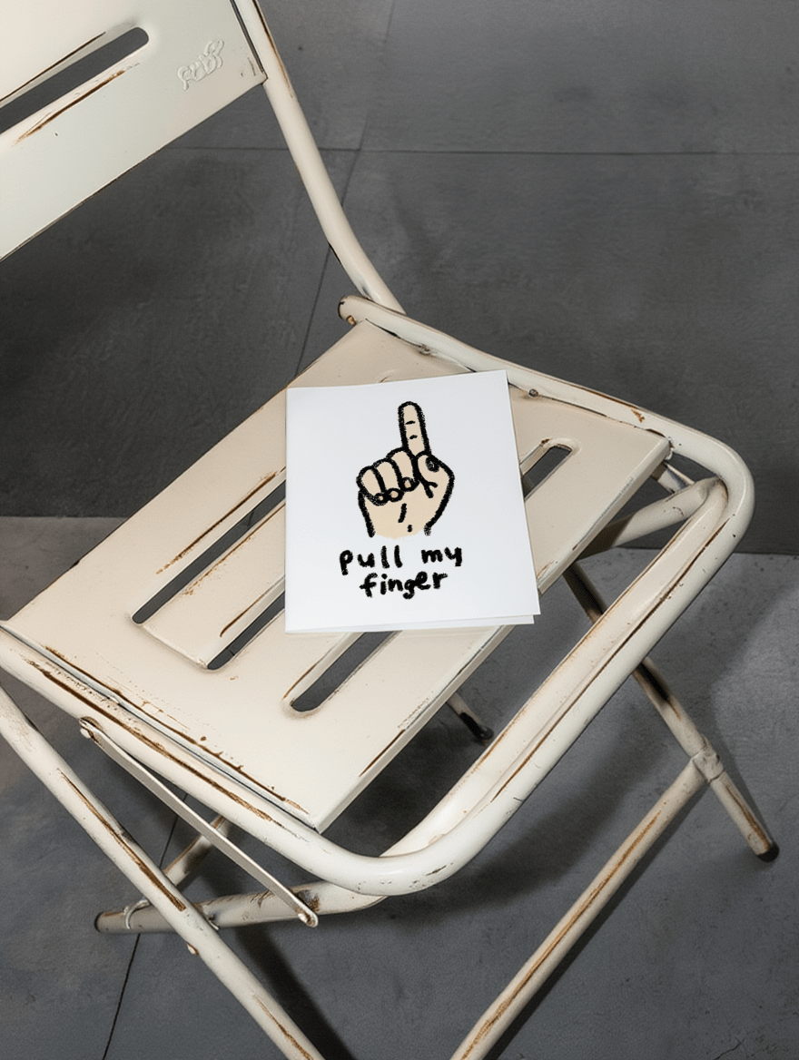 Pull My Finger Card mockup 2