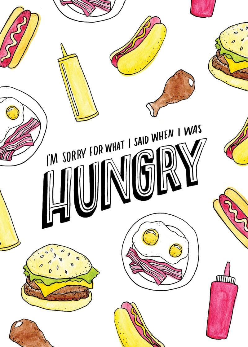 hangry apology