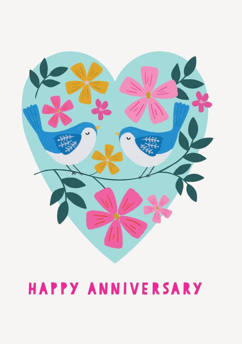 Happy Anniversary - Two Birds