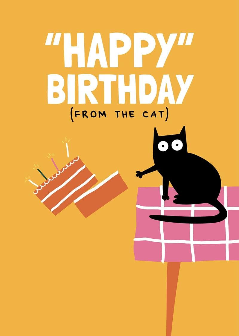 Happy Birthday - From the Cat