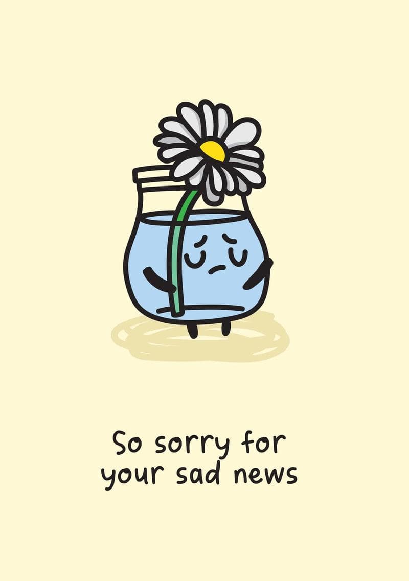 Sad News Sympathy Card