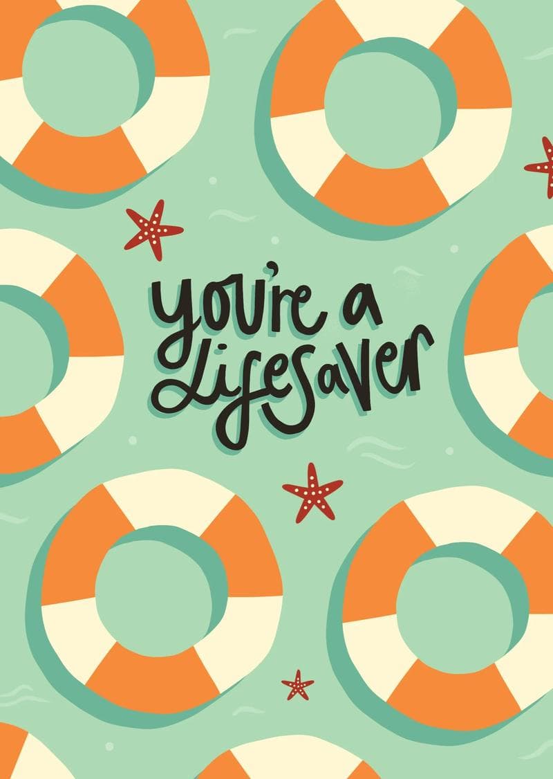 Lifesaver Appreciation Card