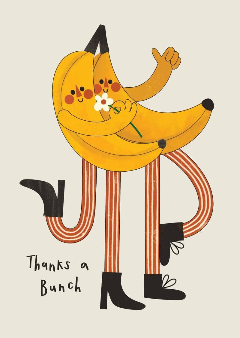 Thanks a Bunch Banana Card