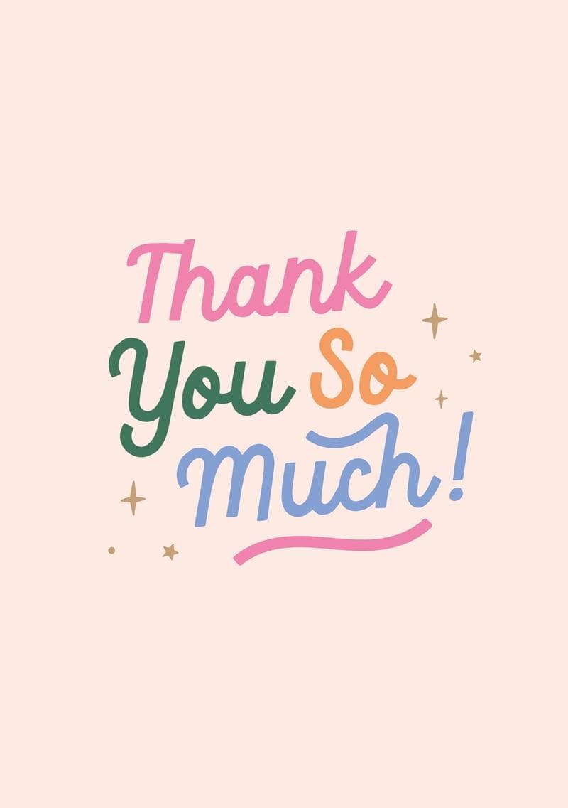 Thank You So Much Card