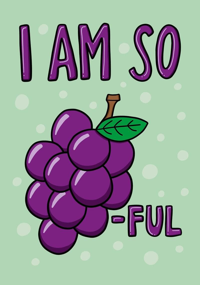So Grapeful Card