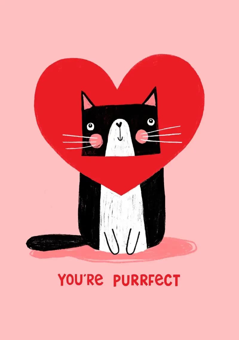 You’re Purrfect Cat Valentine’s Day