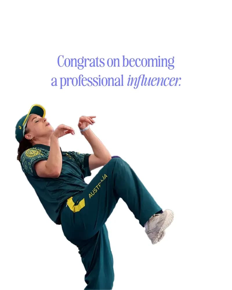 Congrats on Becoming a Professional Influencer Card