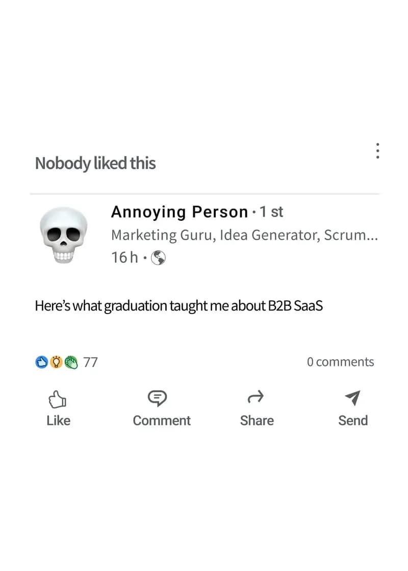 A Graduation Post That Didn’t Land