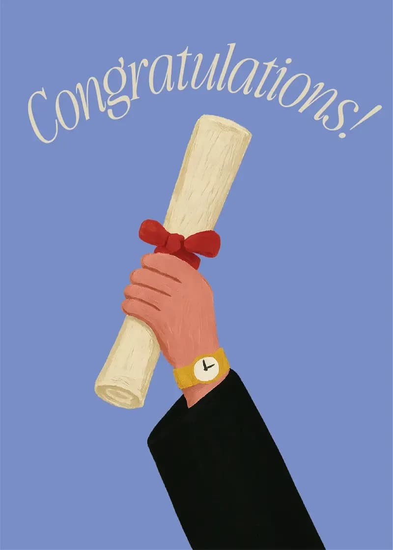 Classic Congratulations Diploma Card