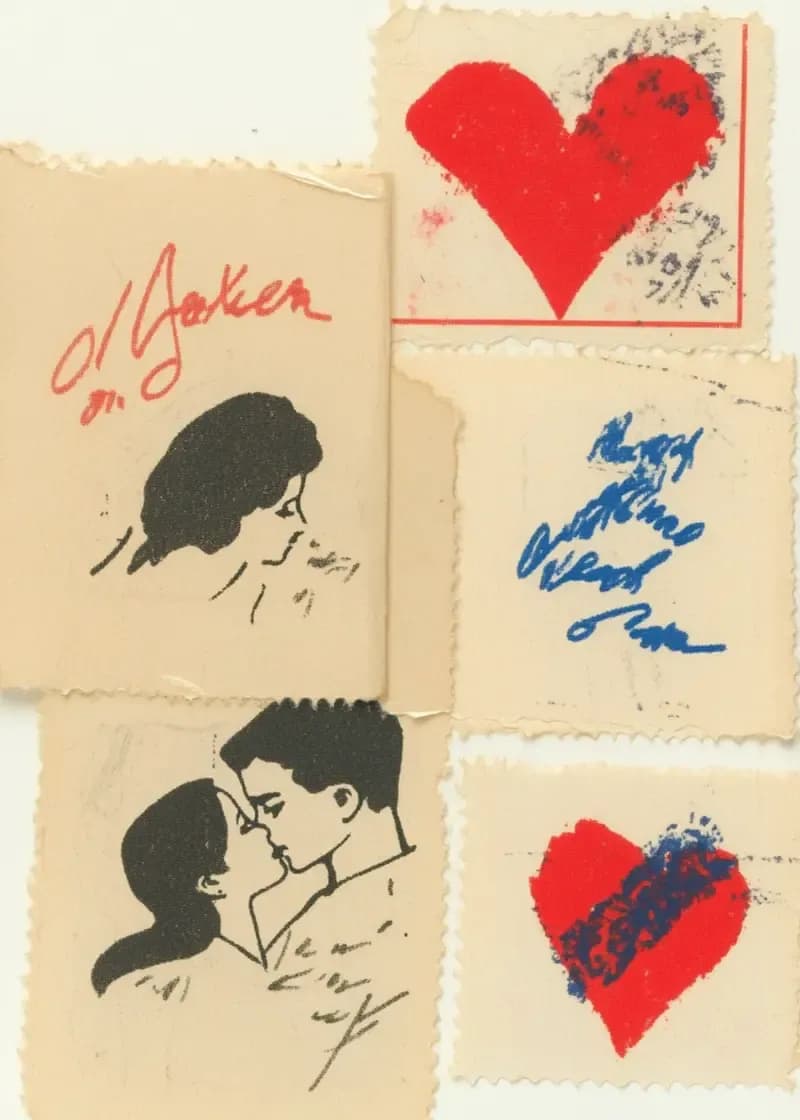 Vintage Romance Collage Card
