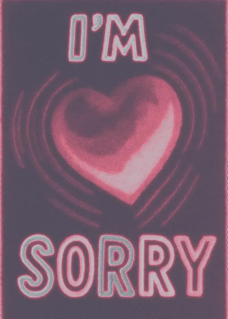 I'm Sorry Heartbeat Card