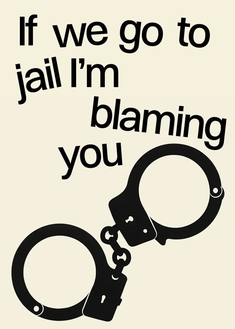 Blaming You If We Go to Jail Card