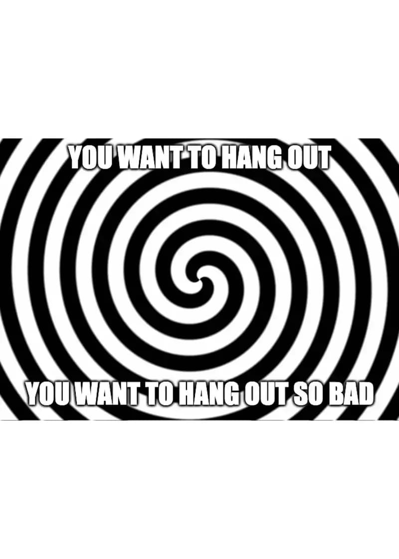 Hypnotic Hang Out Card